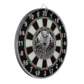 森林目標を持つ鹿（円形） ダーツボード (正面左)