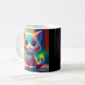 森林秋の木々が茂る森林の風景 コーヒーマグカップ (正面左)
