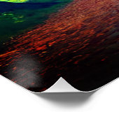 森林秋の木々が茂る森林の風景 ポスター (コーナー)