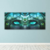 森林精で包んだキャンバス キャンバスプリント (インサイチュ (ウッドフロア))