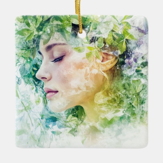 森林精神 セラミックオーナメント (正面)