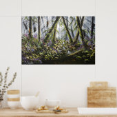 森林精霊プリント油彩画 ポスター (キッチン)