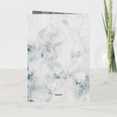 森林素朴動物水彩クリスマス写真 カード (裏面)