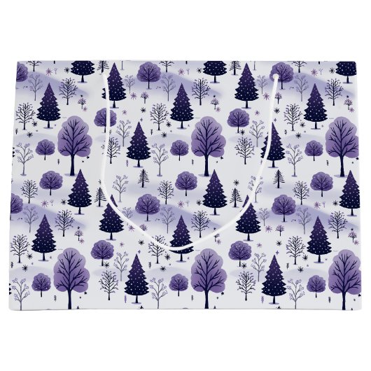 森林紫雪のクリスマス ラージペーパーバッグ (正面)