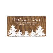 森林結婚式のラベル ラベル (正面)