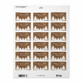 森林結婚式のラベル ラベル (フルシート)