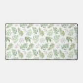 森林緑のパターン デスクマット (正面)