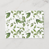 森林緑の森シャワー本 エンクロージャーカード (裏面)