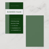 森林緑の流線 名刺 (正面/裏面)