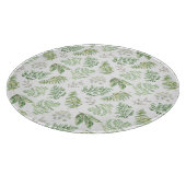 森林緑の草木は模造します カッティングボード (角)