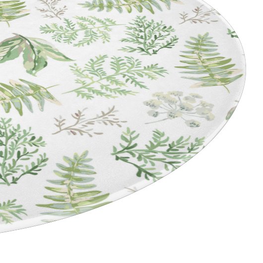 森林緑の草木は模造します カッティングボード (角)