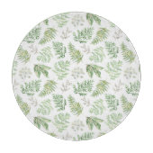 森林緑の草木は模造します カッティングボード (正面)
