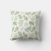 森林緑の草木は模造します クッション (正面)