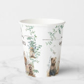 森林緑の赤ちゃんシャワー 紙コップ (右)