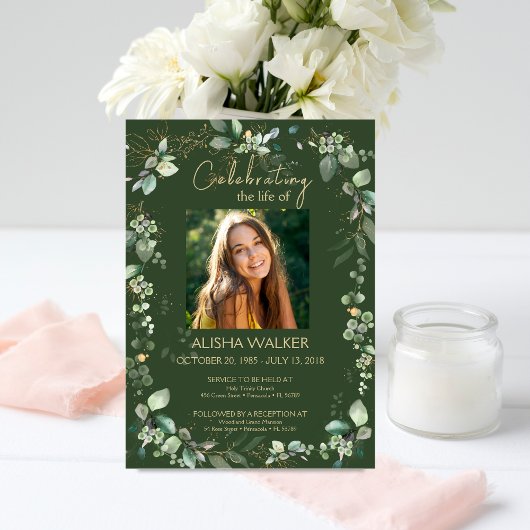 森林緑写真追悼会 招待状