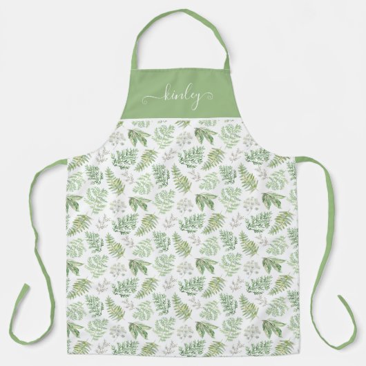 森林緑化パターン エプロン (正面)