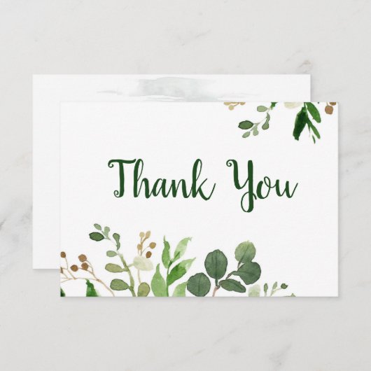 森林緑地サンキューカード エンクロージャーカード (正面/裏面)