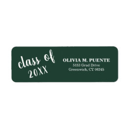 森林緑差出人住所 ラベル