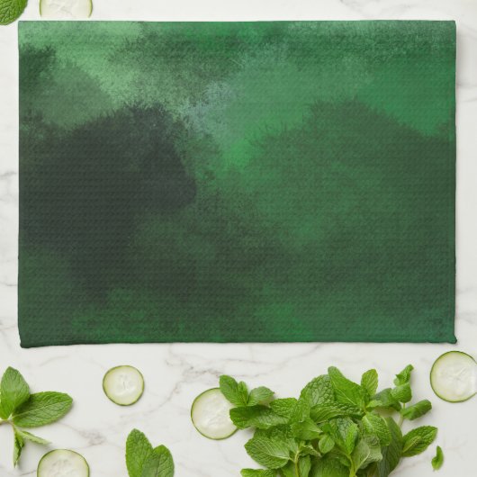 森林緑 キッチンタオル (折り畳み)