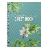 森林花の芸術及びシェブロンの来客名簿のノート ノートブック (正面)