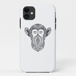森林落書きの野生の獣 iPhone 11 ケース
