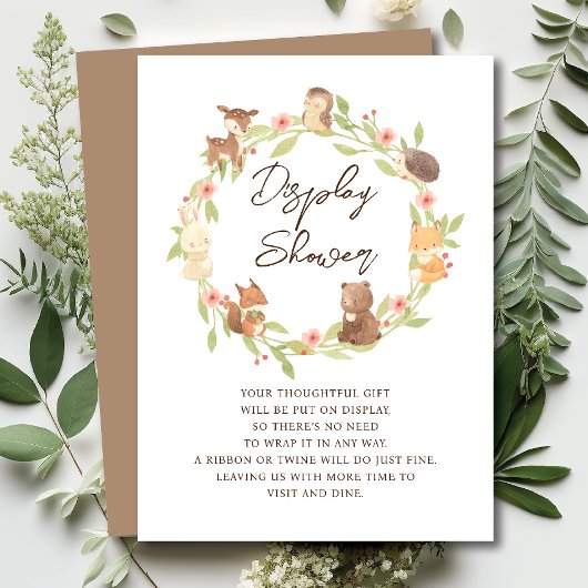 森林表示シャワー エンクロージャーカード