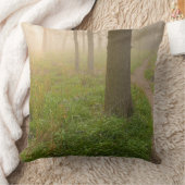 森林装飾用クッションに導く歩く道 クッション (ブランケット)