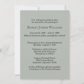 森林記念事業発表 招待状 (裏面)