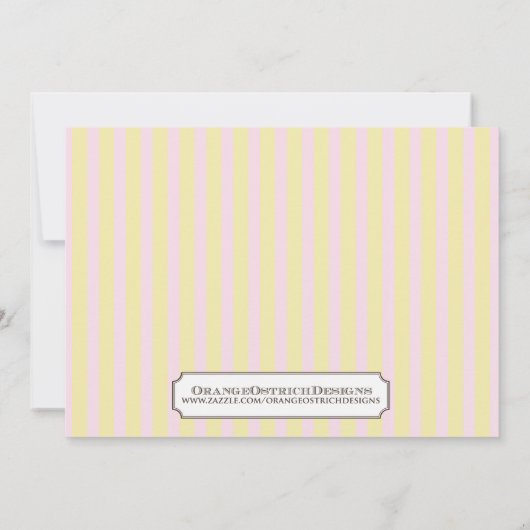 森林誕生日のパーティの招待状 招待状 (裏面)