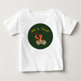 森林誕生日のワイシャツ ベビーTシャツ