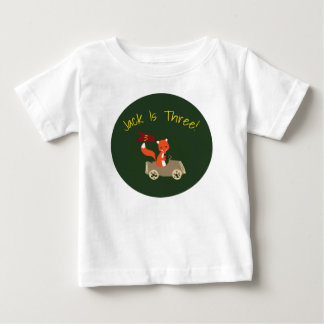 森林誕生日のワイシャツ ベビーTシャツ