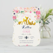 森林誕生日の招待状 招待状 (スタンド正面)