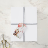 森林象の秋の気球の赤ちゃんシャワー ギフトタグ (より糸付き)