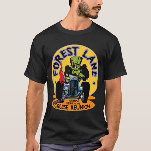 森林車線の幽霊のよく出るな巡航の懇親会 Tシャツ (正面)