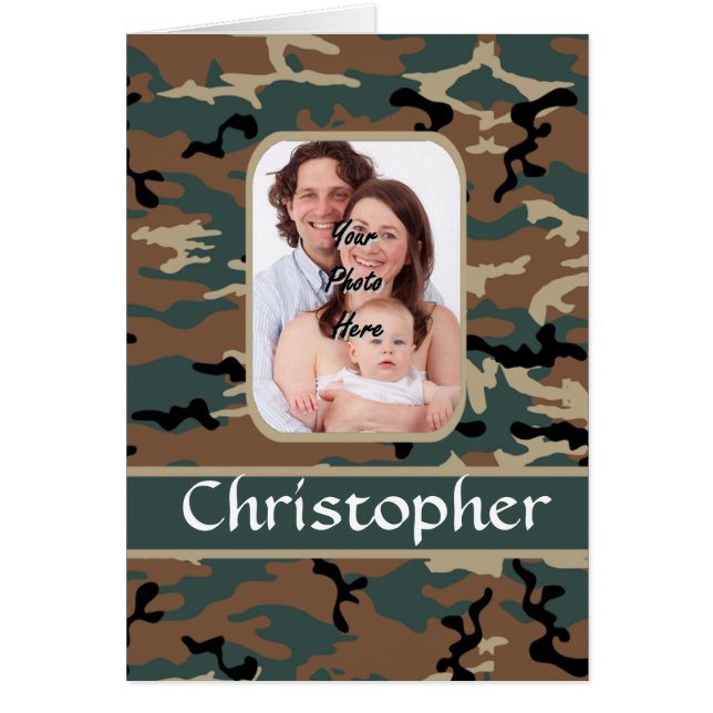 森林迷彩柄パターン (正面)