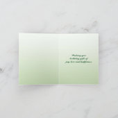 森林道のバースデー・カード カード (内部)