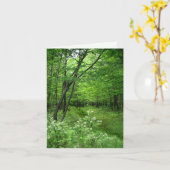 森林道のバースデー・カード カード (黄色い花)