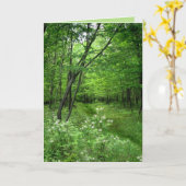 森林道の父の日 カード (黄色い花)