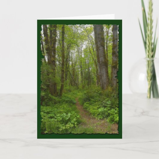 森林道挨拶カードギフトのコレクション カード (正面)