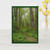 森林道挨拶カードギフトのコレクション カード (黄色い花)