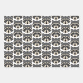 森林野生動物イラストレーション ラッピングペーパーシート (正面2)