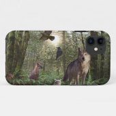 森林野生動物野生動物自然iPhoneケース Case-Mate iPhoneケース (裏面(横))