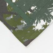 森林野生生物 フリースブランケット (角)