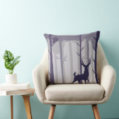 森林雄鹿のイラストレーション クッション (椅子)