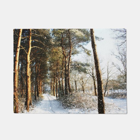 森林雪のシーンDMCNA ドアマット (正面)