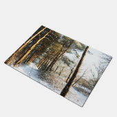 森林雪のシーンDMCNA ドアマット (アングル)