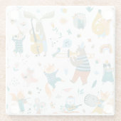 森林音楽バンド ガラスコースター (裏面)