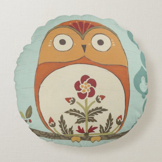 森林風変わりなII ラウンドクッション (正面)