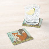 森林風変わりなIV スクエアペーパーコースター (インサイチュ)
