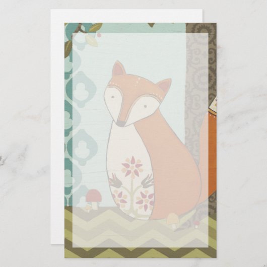 森林風変わりなIV 便箋 (正面/裏面)